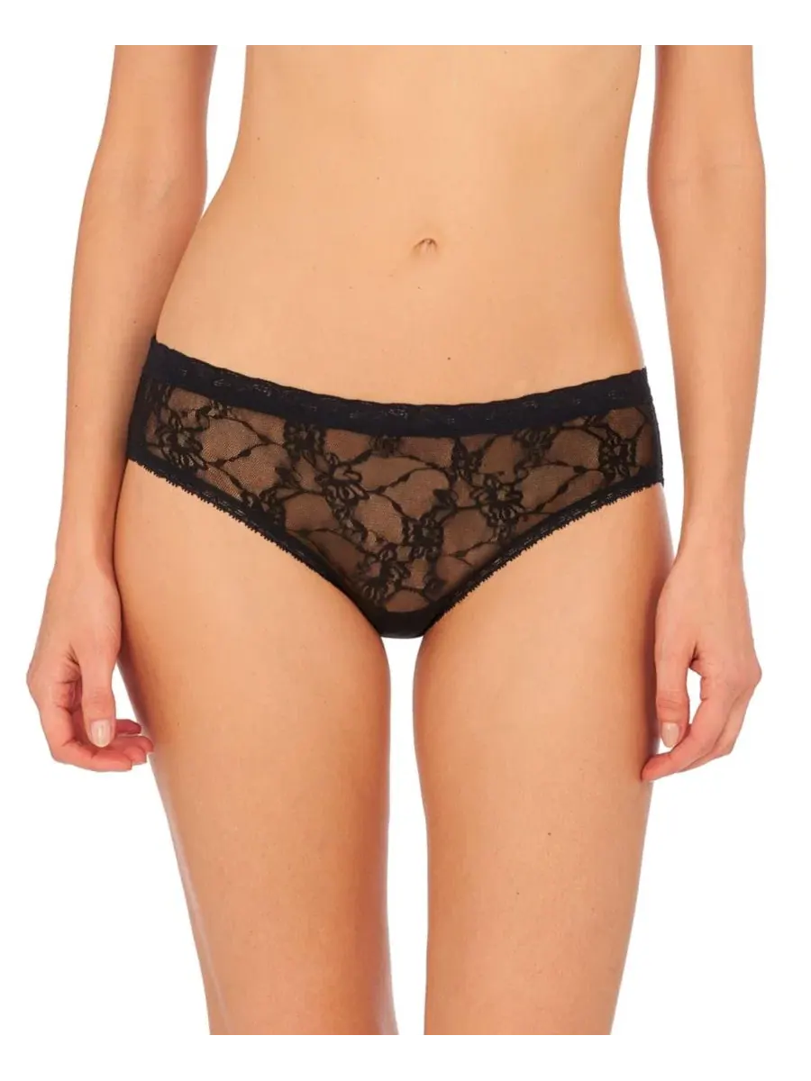 Комплект из двух женских кружевных трусиков Bliss Allure One Lace Girl Natori — изображение 2 из 4, черный