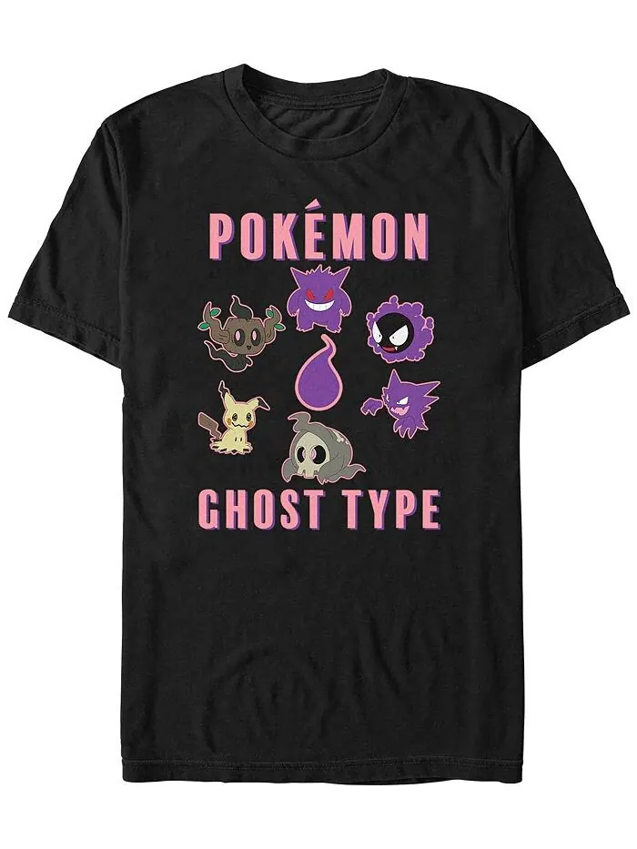 Мужская футболка с коротким рукавом Pokemon Team Ghost Group Fifth Sun — изображение 1 из 1, черный