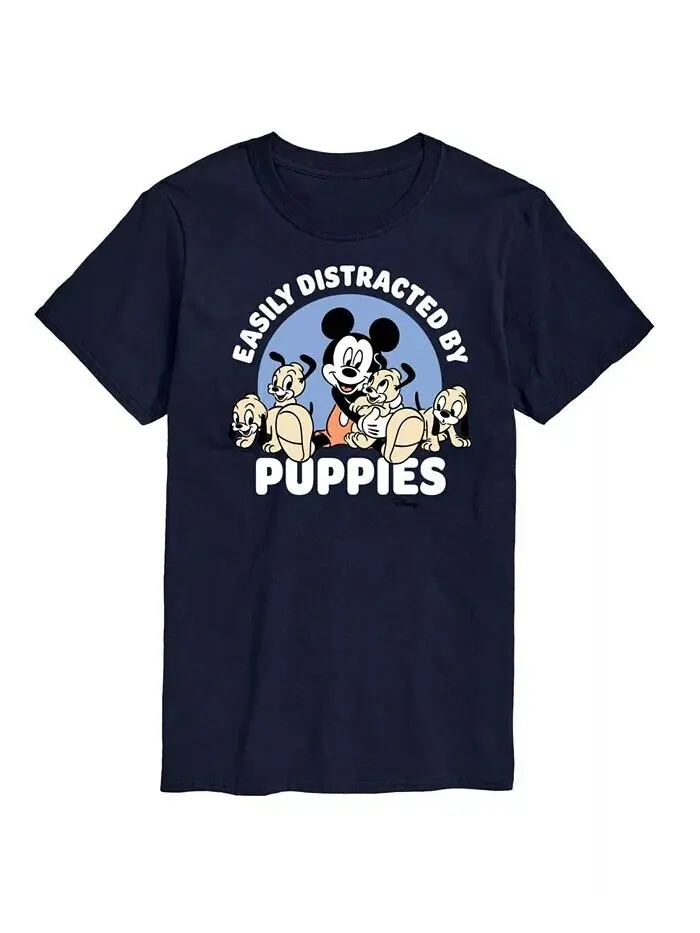 Мужская футболка с коротким рукавом Hybrid Apparel Disney Puppies AIRWAVES — изображение 1 из 3, синий