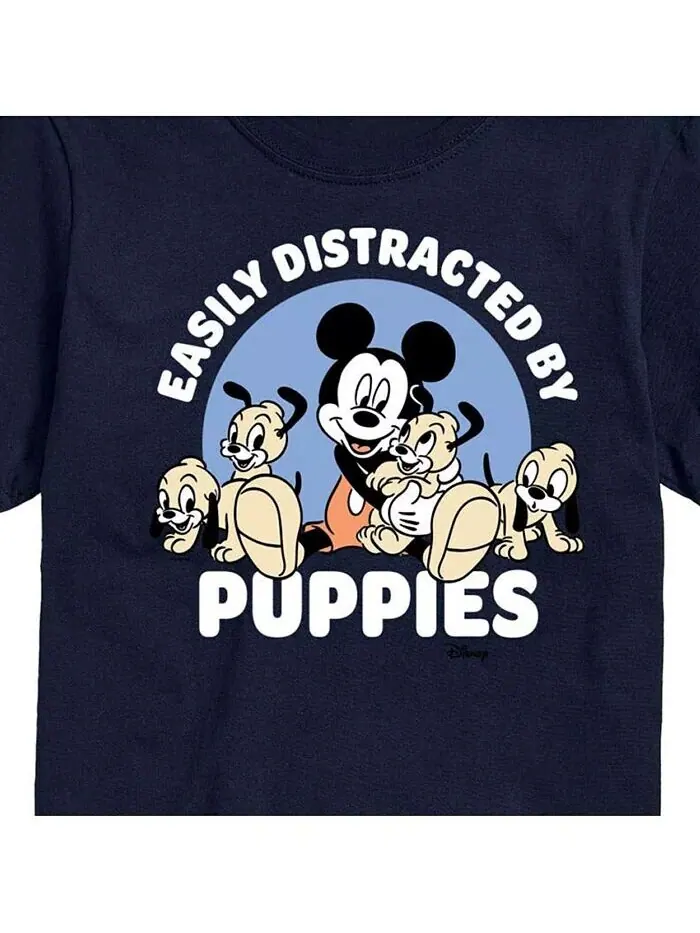 Мужская футболка с коротким рукавом Hybrid Apparel Disney Puppies AIRWAVES — изображение 3 из 3, синий