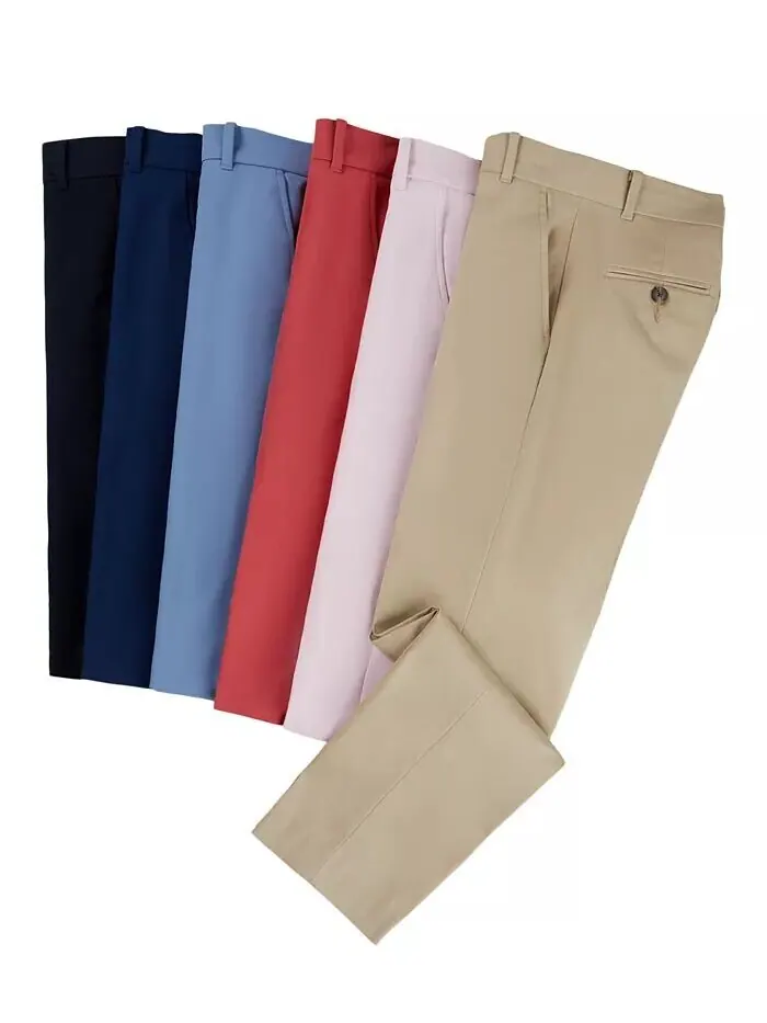 Эластичные классические брюки Big Boys TH Flex, пригодные для машинной стирки Tommy Hilfiger