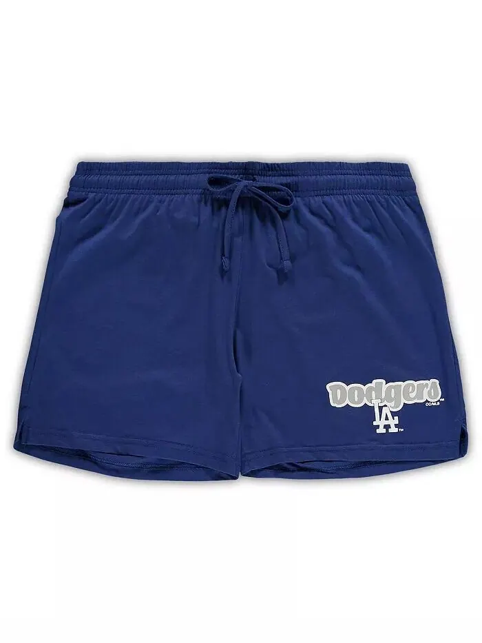 Женский комплект для сна с майкой и шортами размера плюс Royal Los Angeles Dodgers Concepts Sport — изображение 3 из 3