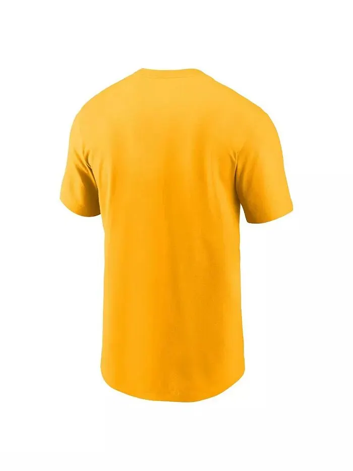 Мужская золотая футболка Kansas City Chiefs Primetime Wordmark Essential Nike — изображение 2 из 3