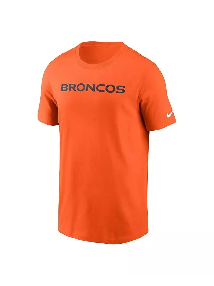 Мужская оранжевая футболка с надписью Denver Broncos Primetime Essential Nike — изображение 3 из 3
