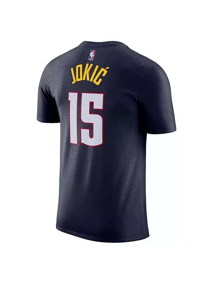 Мужская футболка Nikola Jokic Denver Nuggets Icon 2022–23 с именем и номером — изображение 2 из 3, синий