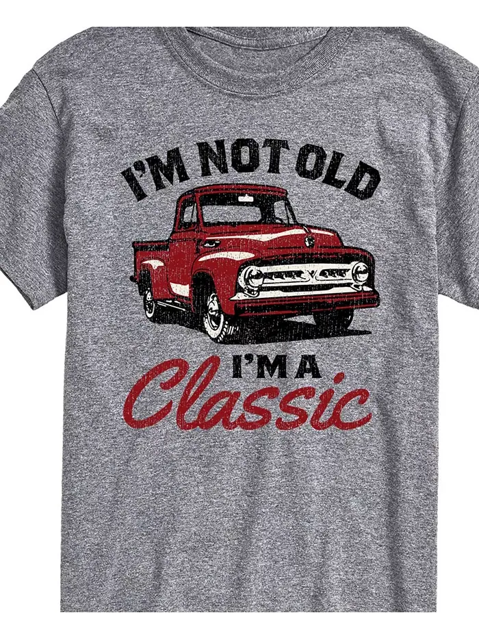 Мужская футболка с коротким рукавом Not Old I'm A Classic Truck AIRWAVES — изображение 2 из 3, серый