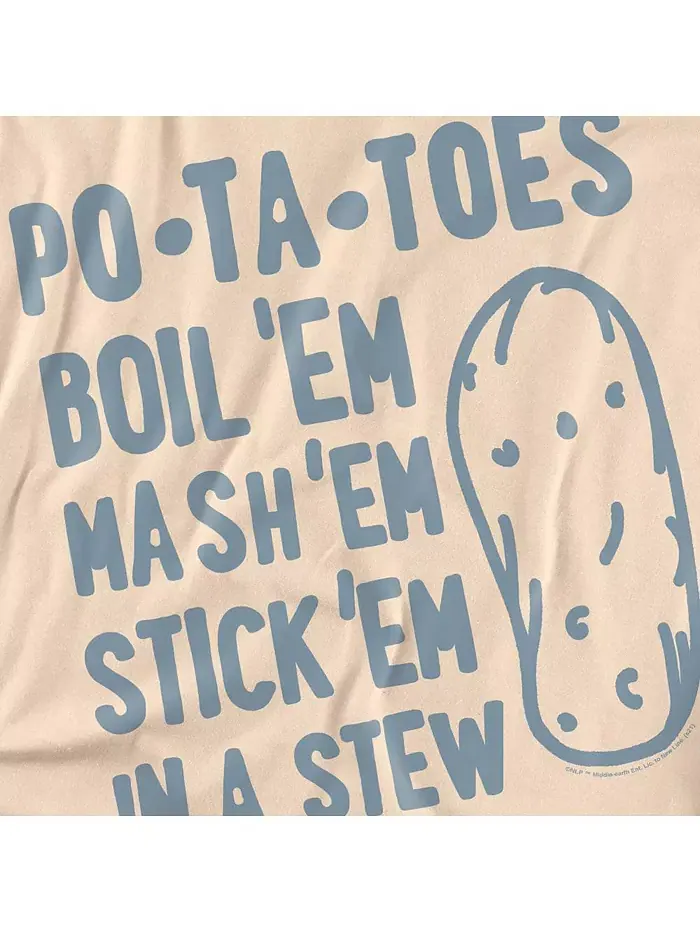 Мужская футболка Lord Of The Rings The Taters Logovision — изображение 2 из 2, бежевый/бежевый