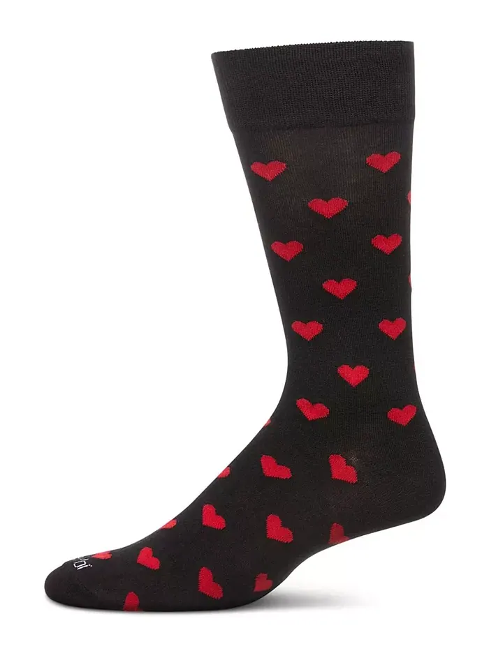 Мужские носки Hearts Crew Memoi — изображение 1 из 3, черный