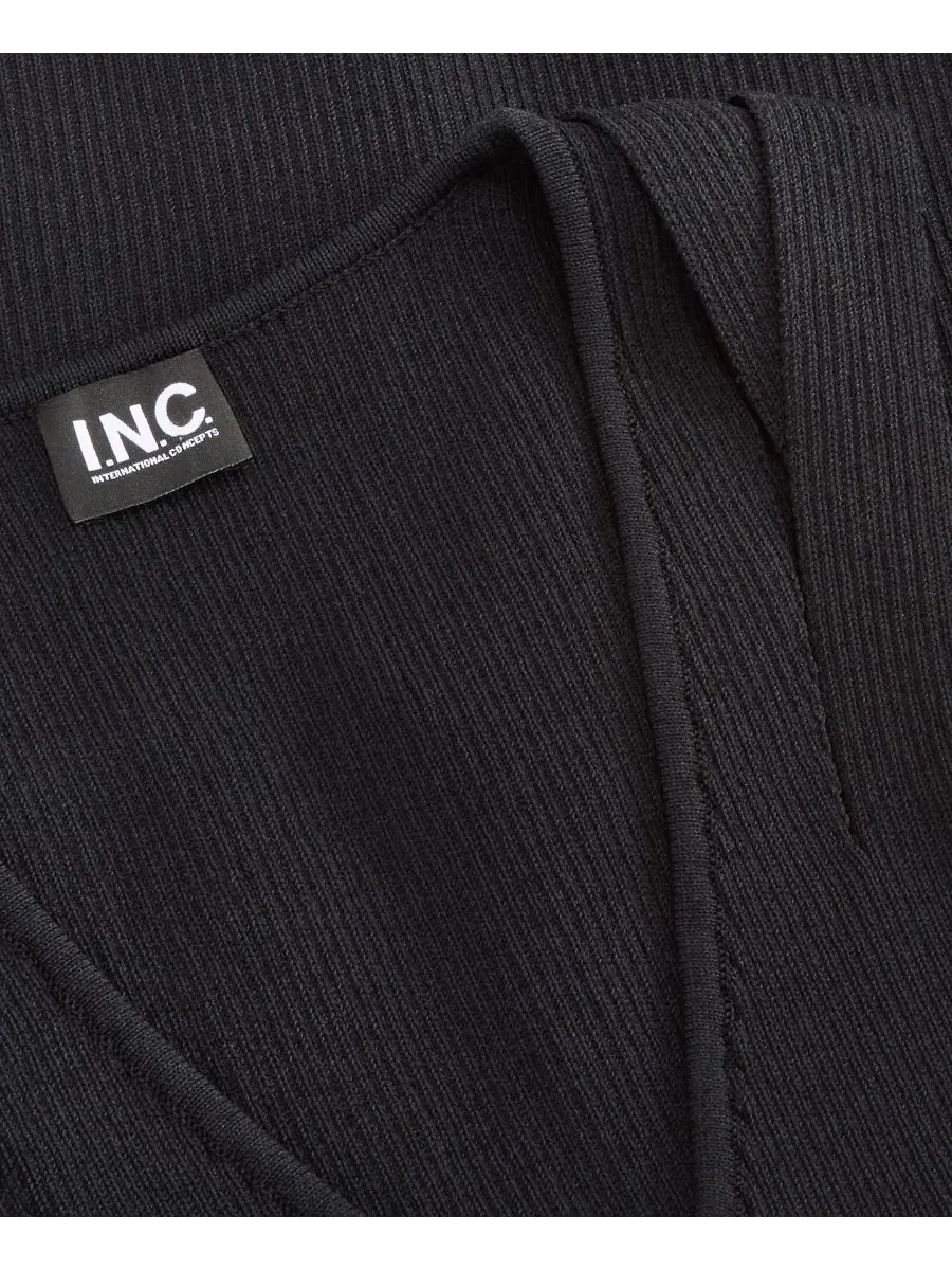 Топ-свитер с вырезом на плечах I.N.C. International Concepts — изображение 4 из 4, глубокий черный