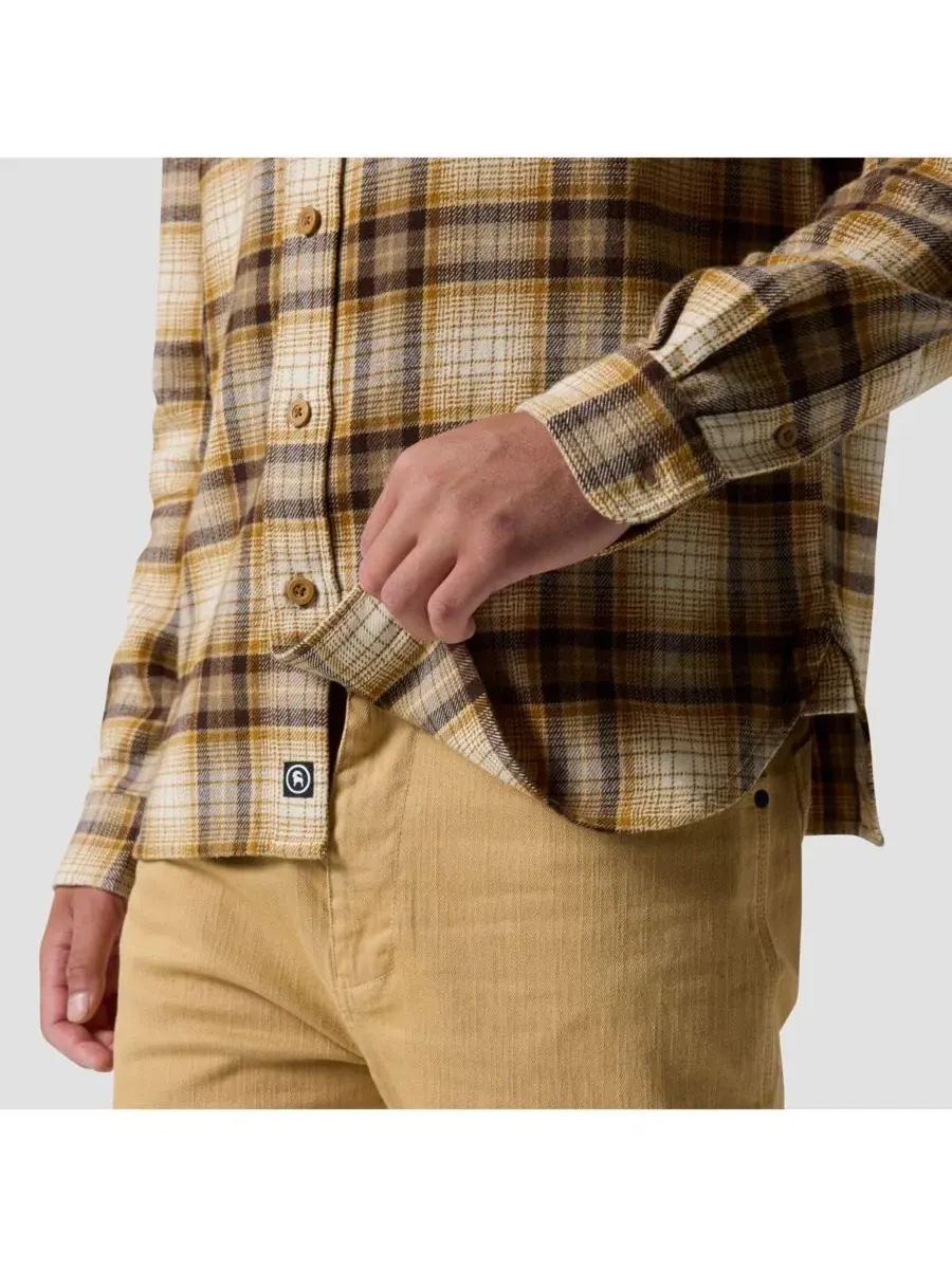 Фланелевая рубашка Venture Midweight с длинным рукавом Backcountry, Starfish Peeler Plaid — изображение 4 из 5