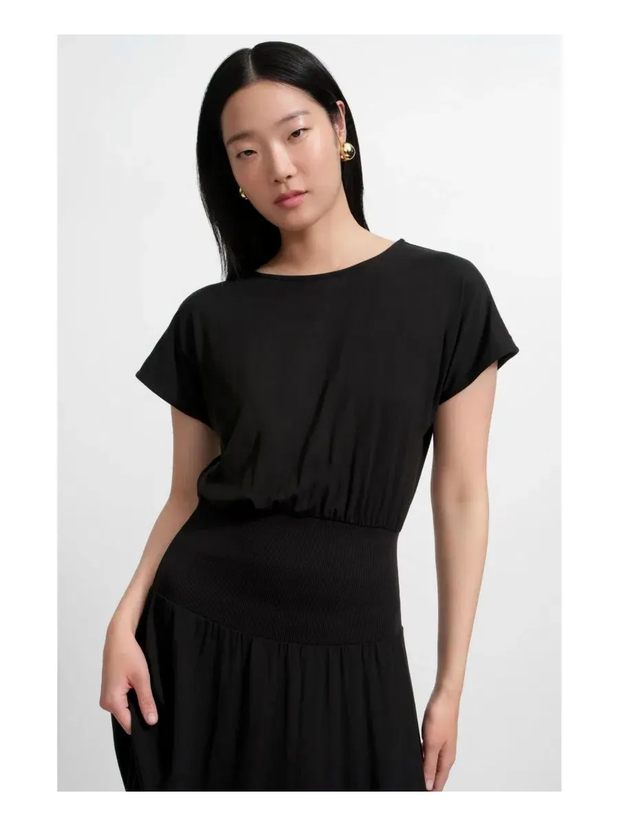 Платье-миди Suvi Dress Marcella — изображение 4 из 8, черный