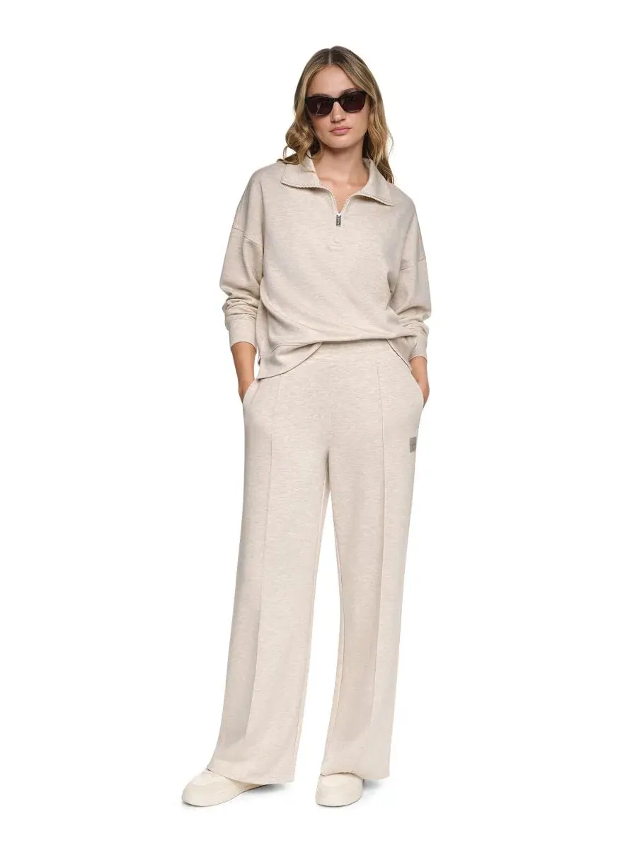 Брюки женские с защипами, высокая посадка DKNY Sport, Cortado Heather