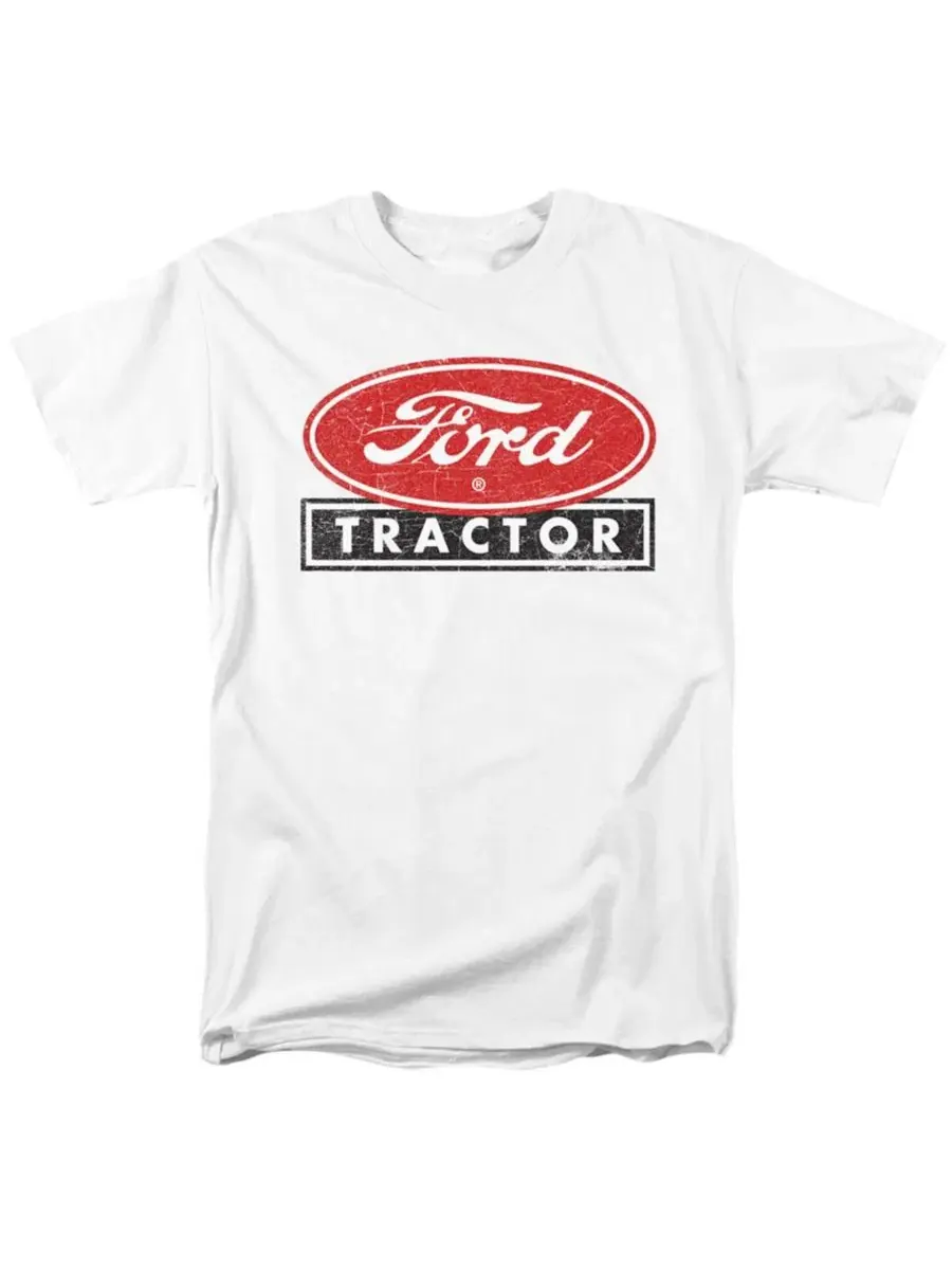 Футболка с принтом Ford Tractor Logovision — изображение 1 из 3, белый