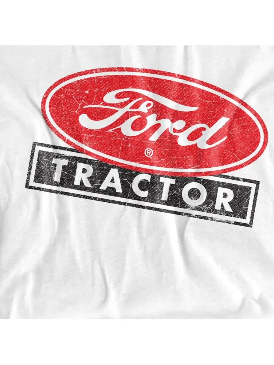 Футболка с принтом Ford Tractor Logovision — изображение 2 из 3, белый