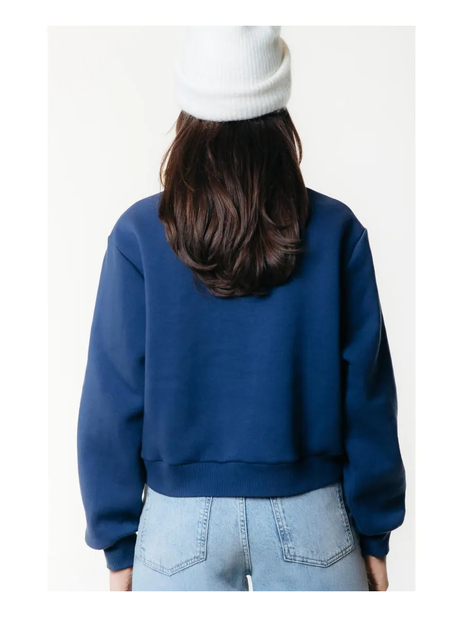 Женская толстовка Uni Logo Wave Relaxed Zip Colourful Rebel — изображение 2 из 4, синий