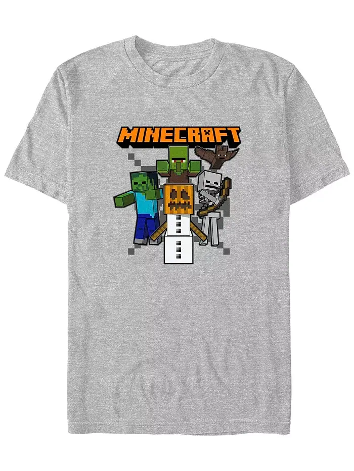 Мужская футболка с коротким рукавом Minecraft Pumpkin King Fifth Sun — изображение 1 из 1, приглушенный