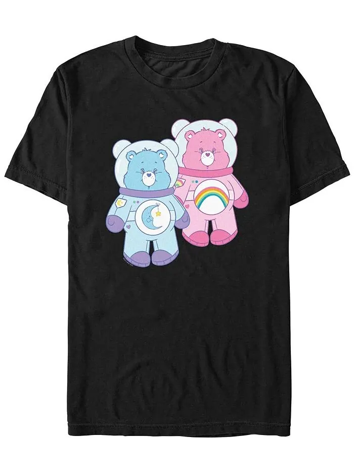 Мужская футболка с короткими рукавами и космическими костюмами Care Bears Fifth Sun — изображение 1 из 1, черный