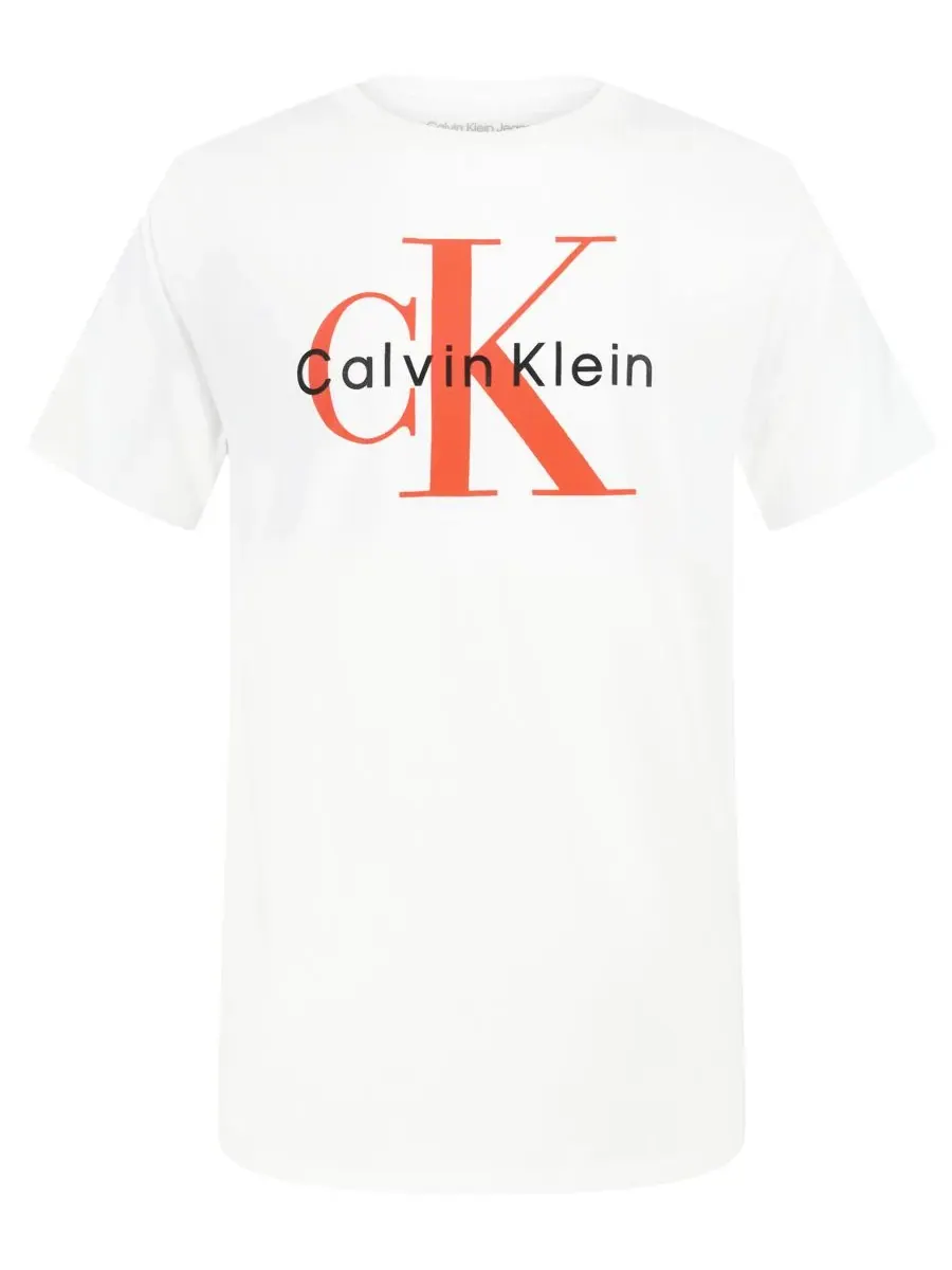 Детская футболка с круглым вырезом и монологом (8-20 лет) Calvin Klein
