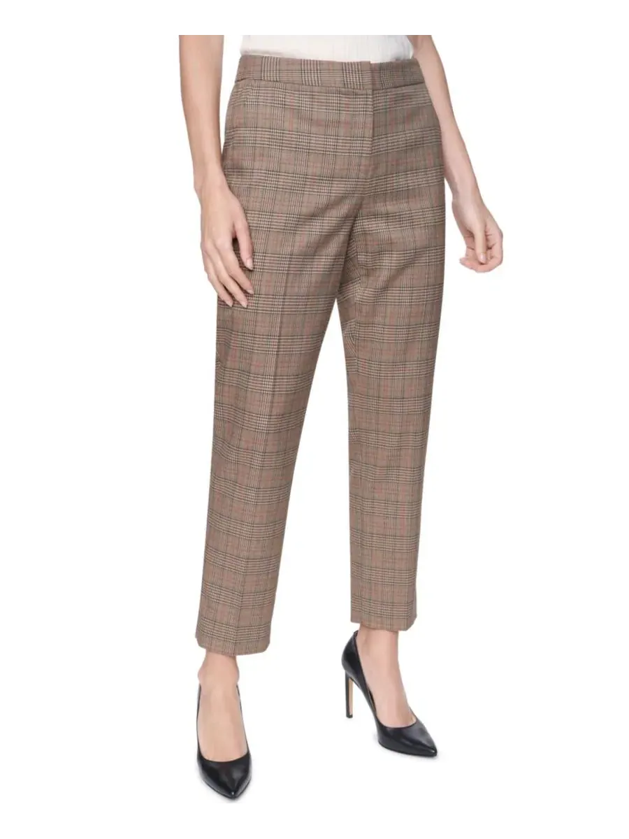 Женские брюки-чинос с принтом Mid-Rise Ankle Tommy Hilfiger — изображение 3 из 7, мульти