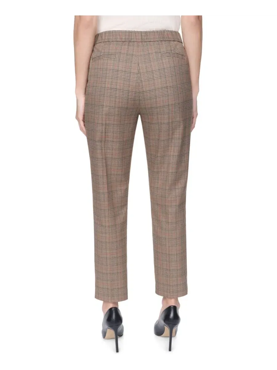Женские брюки-чинос с принтом Mid-Rise Ankle Tommy Hilfiger — изображение 5 из 7, мульти