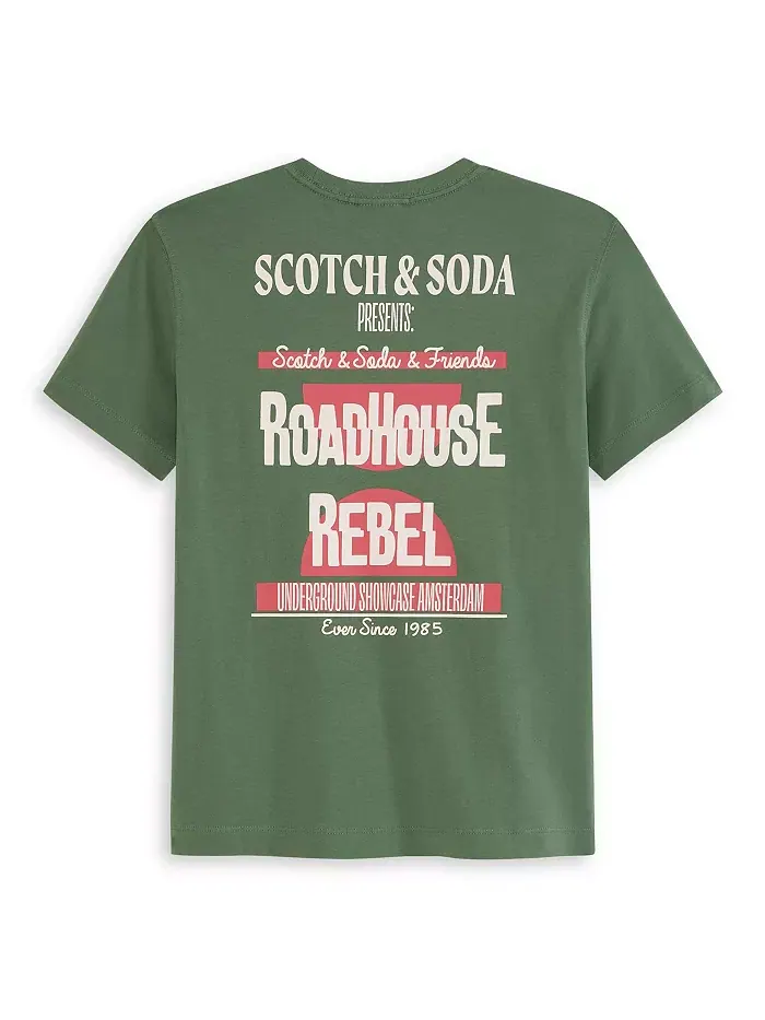 Футболка с принтом Big Boys SCOTCH & SODA — изображение 2 из 4, зеленый