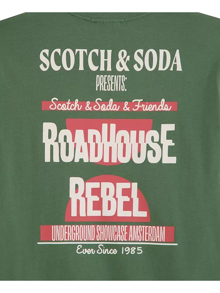 Футболка с принтом Big Boys SCOTCH & SODA — изображение 3 из 4, зеленый