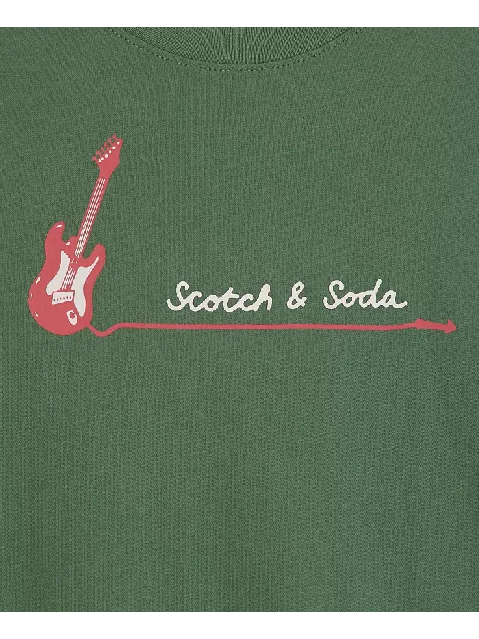 Футболка с принтом Big Boys SCOTCH & SODA — изображение 4 из 4, зеленый