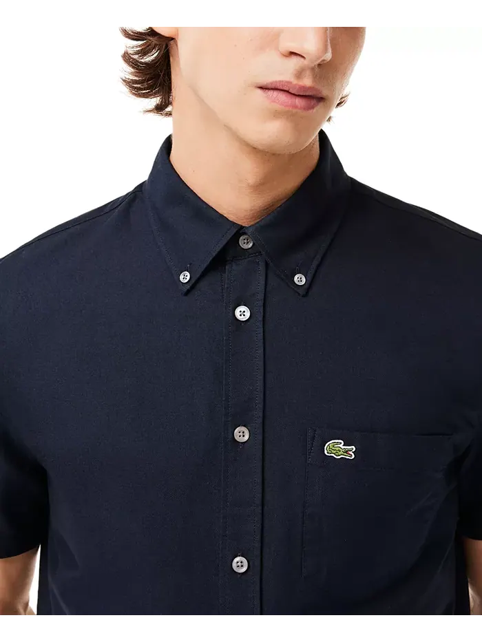 Рубашка Lacoste Oxford, мужская, короткий рукав — изображение 2 из 3
