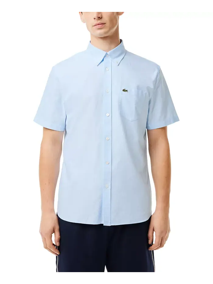 Рубашка мужская Lacoste, оксфордский крой — изображение 1 из 3, белый