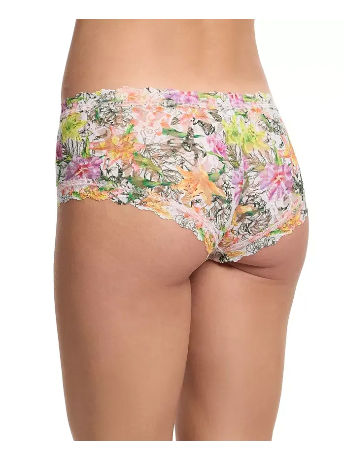 Трусы Women's Printed Signature Lace Boyshort Hanky Panky — изображение 5 из 5, белый
