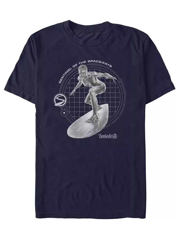 Мужская футболка Fantastic 4 First Steps Silver Surfer Fifth Sun — изображение 1 из 3, синий