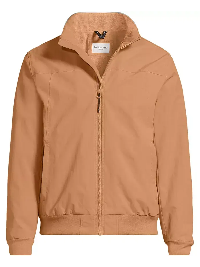 Мужская классическая куртка Squall Waterproof Insulated Lands' End — изображение 3 из 4, бежевый/бежевый