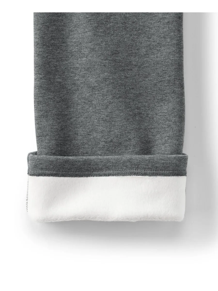 Женские спортивные брюки Serious Sweats с высокой посадкой, флисовой подкладкой и прямым кроем — изображение 3 из 4