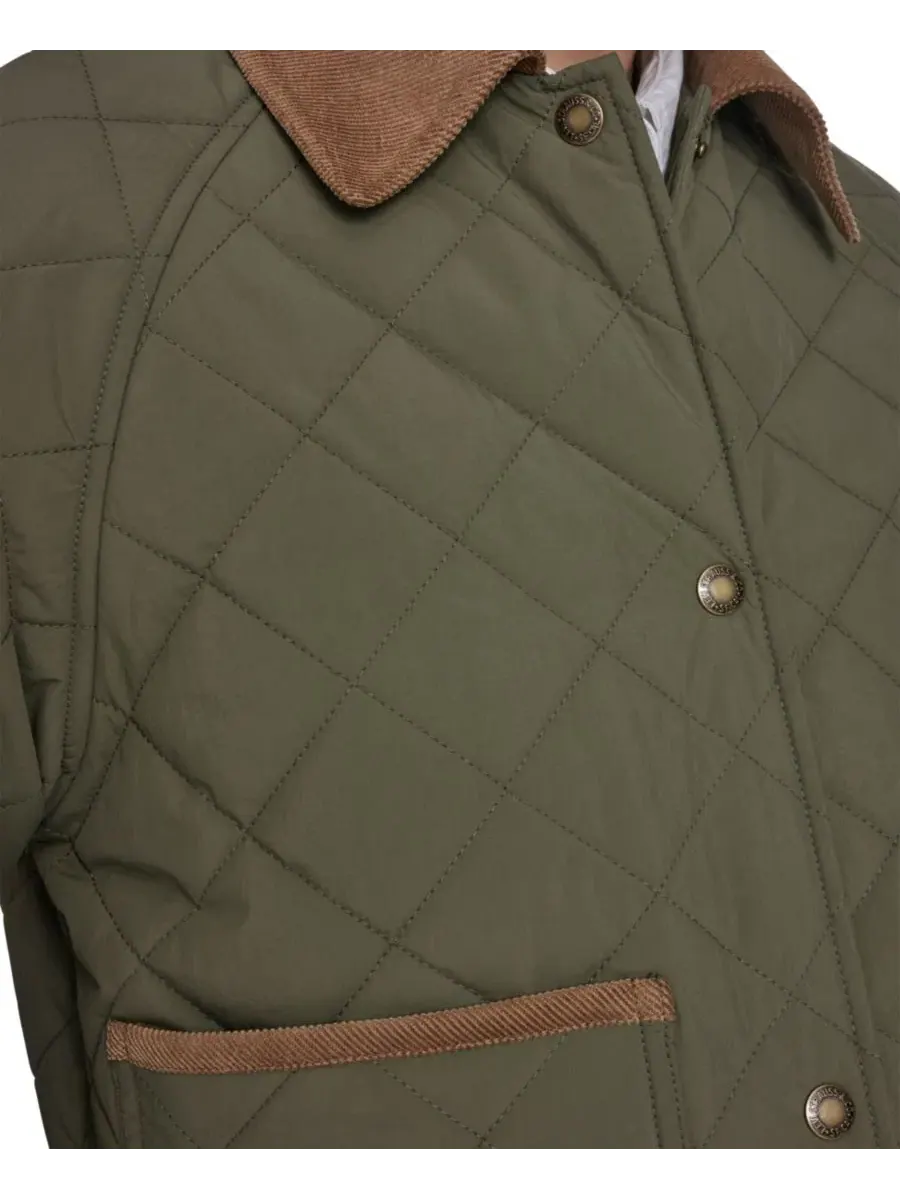 Женская куртка Diamond Quilted Levi's — изображение 4 из 5, оливковый