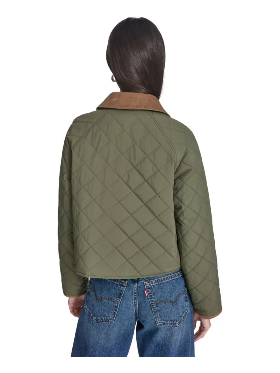 Женская куртка Diamond Quilted Levi's — изображение 5 из 5, оливковый