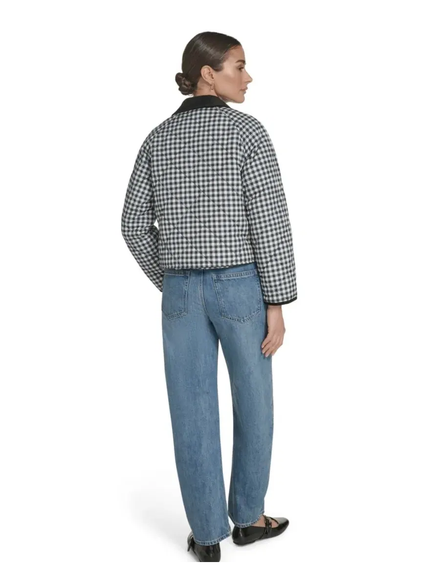 Женская куртка Diamond Quilted из легкого нейлона Levi's — изображение 7 из 7, черный/белый