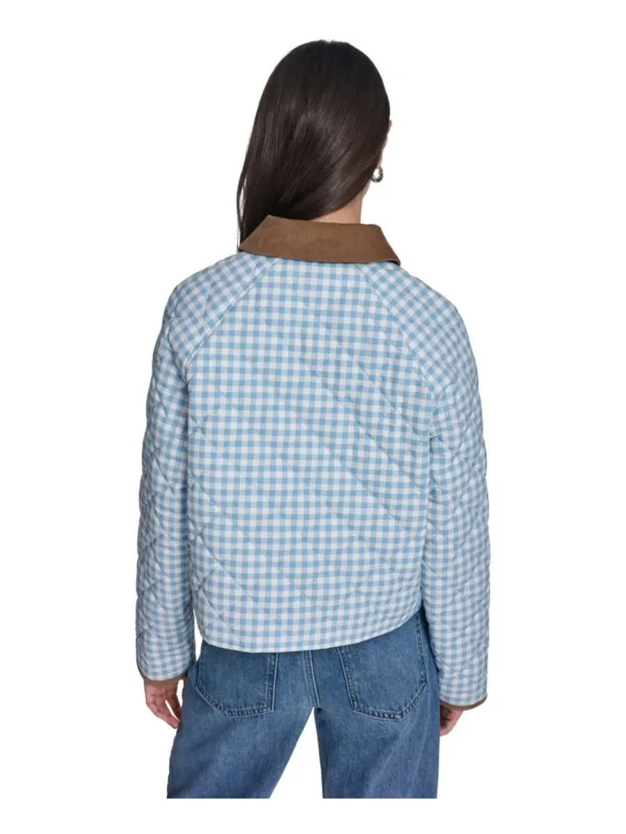 Женская куртка Diamond Quilted Levi's — изображение 5 из 5, светлый синий/белый