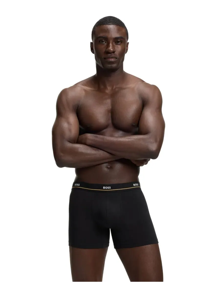 Hugo Boss Мужские боксеры Essentials, комплект из 5 штук — изображение 3 из 7, черный