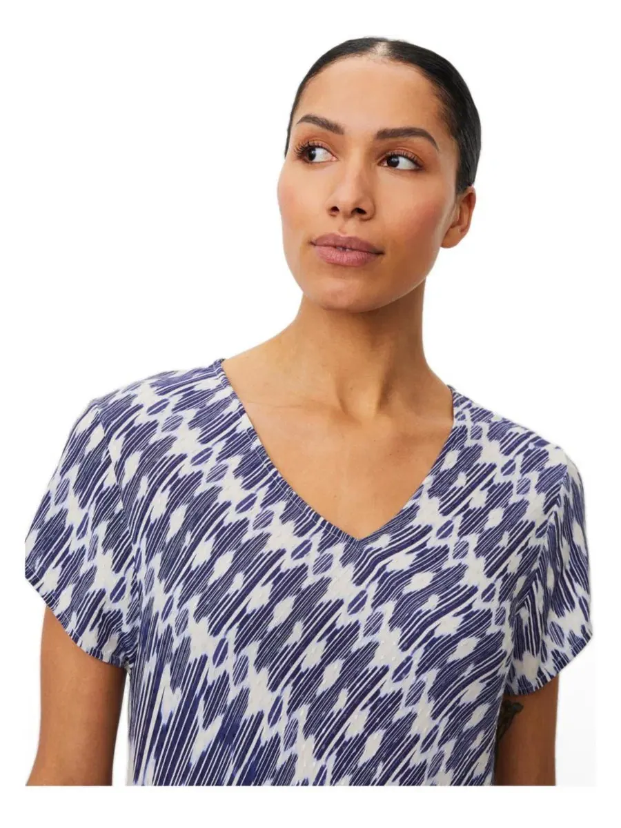 Платье из вискозы с V-образным вырезом, коротким рукавом-кимоно, модель Silky Drape Masai Copenhagen — изображение 2 из 5