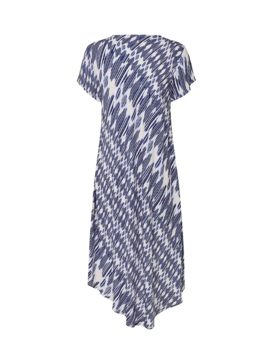 Платье из вискозы с V-образным вырезом, коротким рукавом-кимоно, модель Silky Drape Masai Copenhagen — изображение 4 из 5
