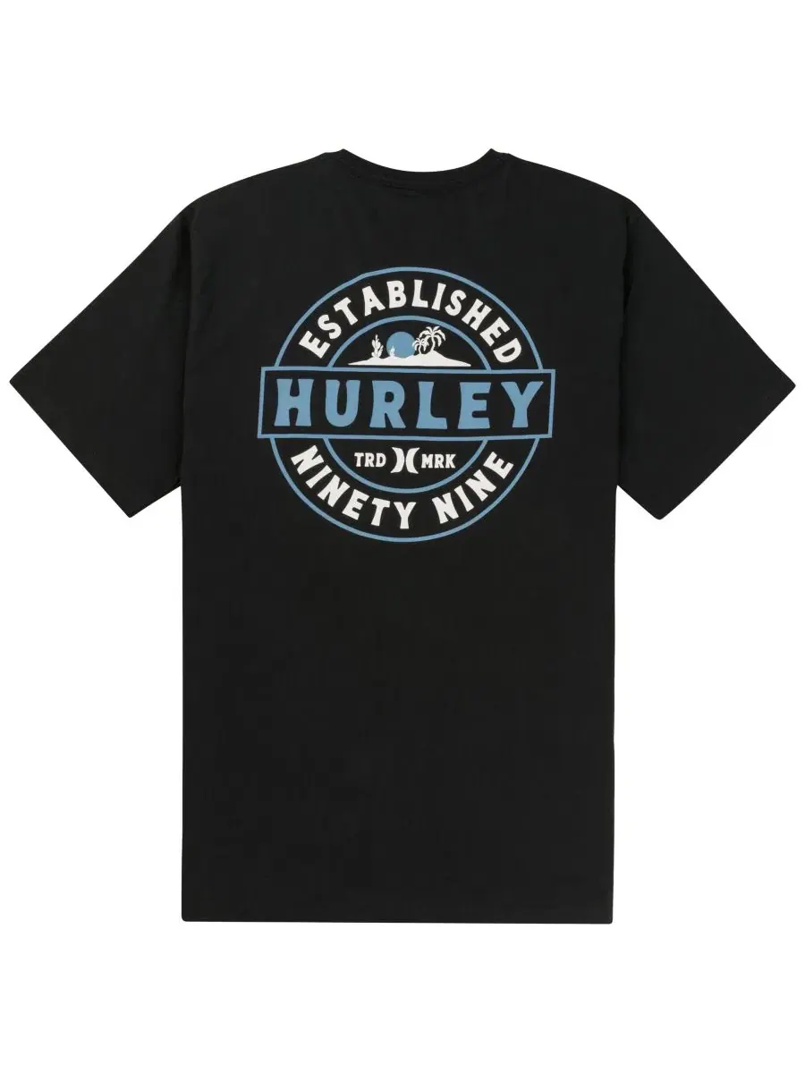 Футболка с длинным рукавом с принтом Camp Hurley — изображение 5 из 6, черный