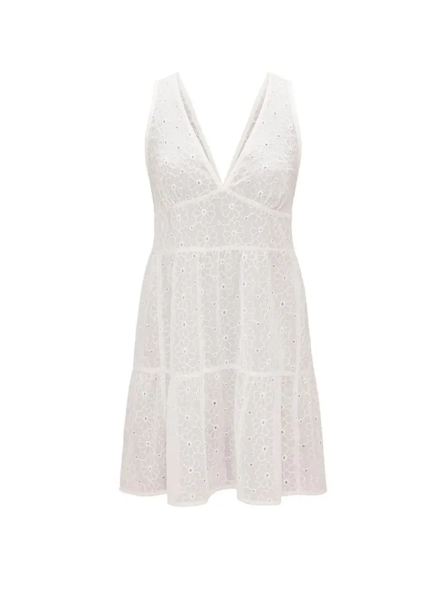 Пляжное платье с вышивкой, модель Bridal Cover Up Adore Me — изображение 5 из 6, белый