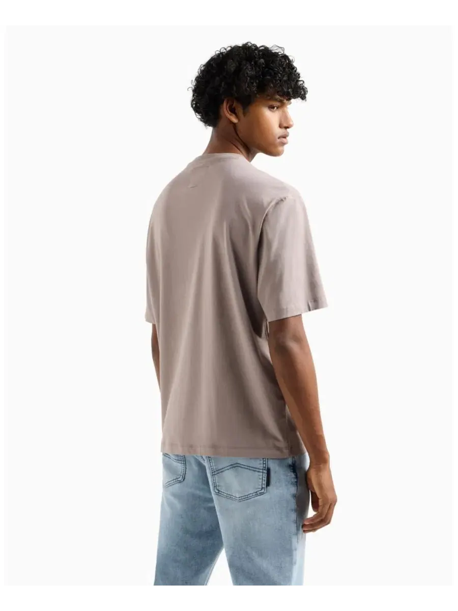 Футболка с нагрудным карманом Oversized Fit A|X Armani Exchange — изображение 3 из 5, хаки