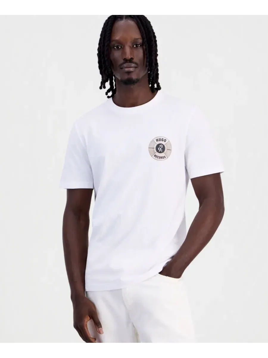 Футболка с графическим принтом Durectee Graphic Crewneck Hugo Boss
