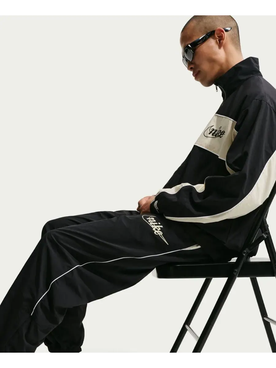 Легкие брюки Men's Sportswear Club Nike — изображение 6 из 8, черный/светлый хаки