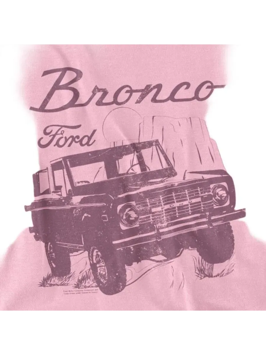 Мужская футболка Ford Bronco в стиле Дикого Запада Mustang — изображение 3 из 3, белый