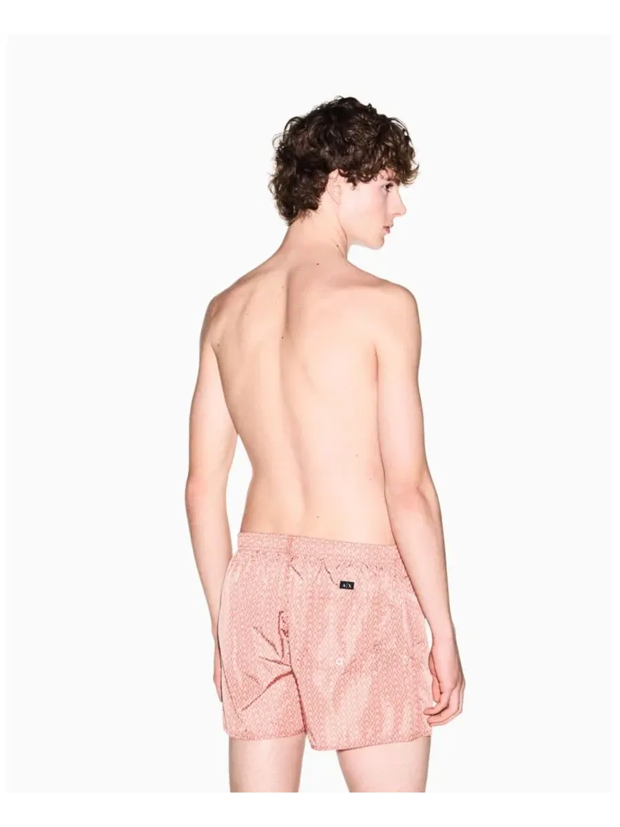 Мужские плавки с принтом в виде логотипа по всей поверхности A|X Armani Exchange — изображение 2 из 3, оранжевый
