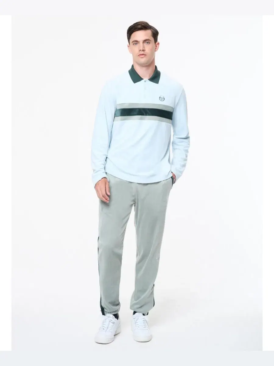 Мужская велюровая рубашка-поло Banda Sergio Tacchini — изображение 3 из 5, синий