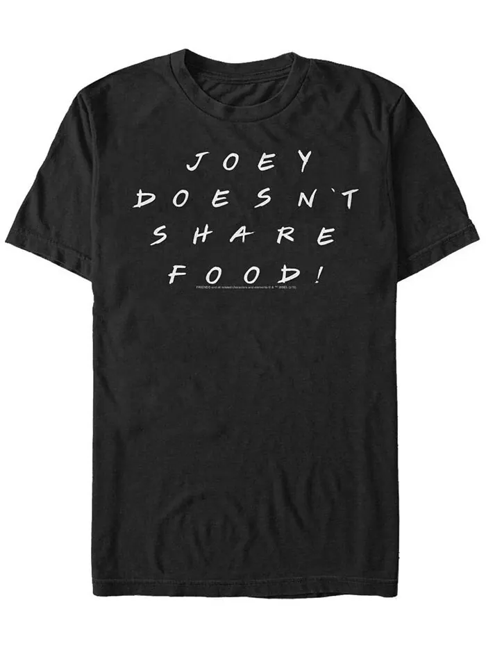 Мужская футболка с коротким рукавом Friends Joey Don't Share Fifth Sun — изображение 1 из 1, черный