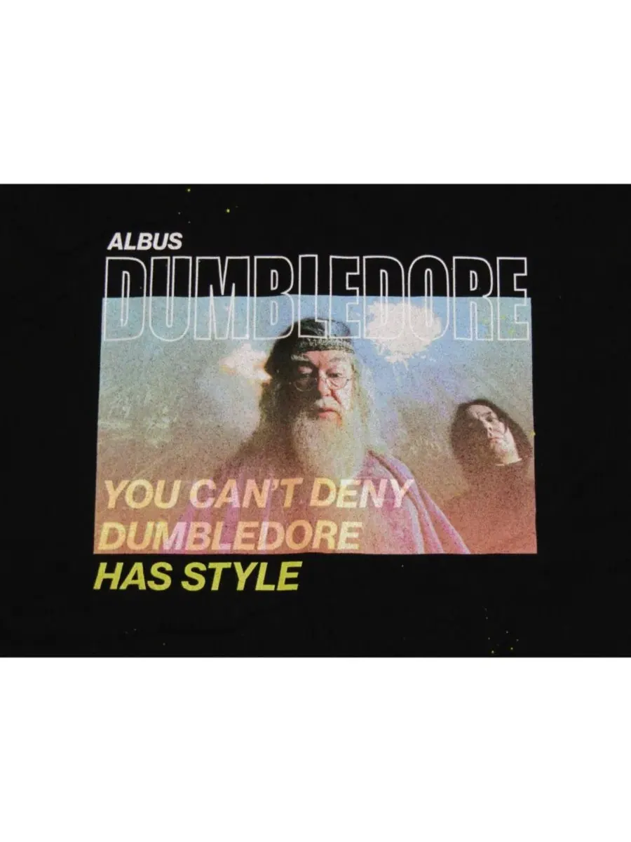 Футболка с длинным рукавом Albus Dumbledore and Severus Snape Characters Harry Potter — изображение 3 из 4, черный